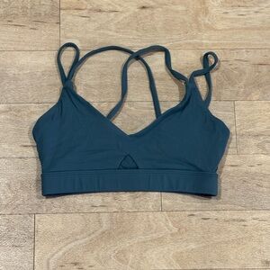 K-Deer Blue Strappy Sports Bra Size Small